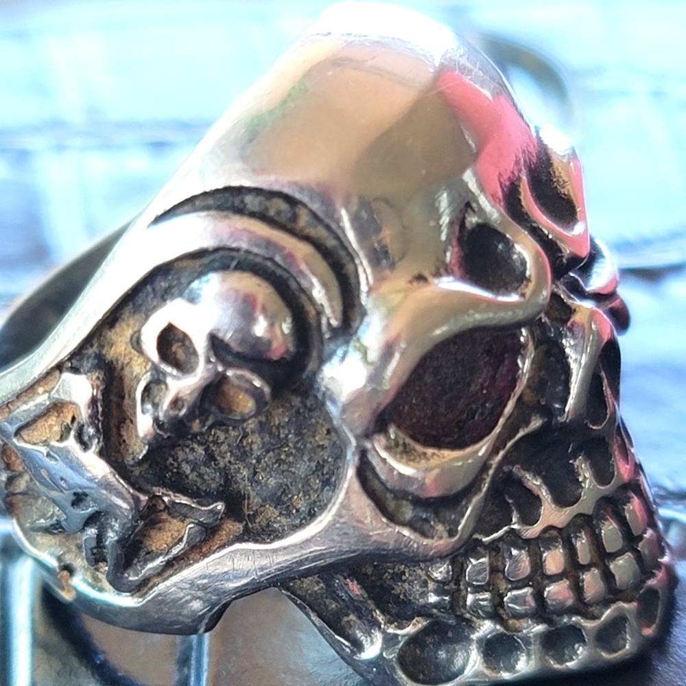 Men's 🚹 skull 💀 stainless steel ring 💍